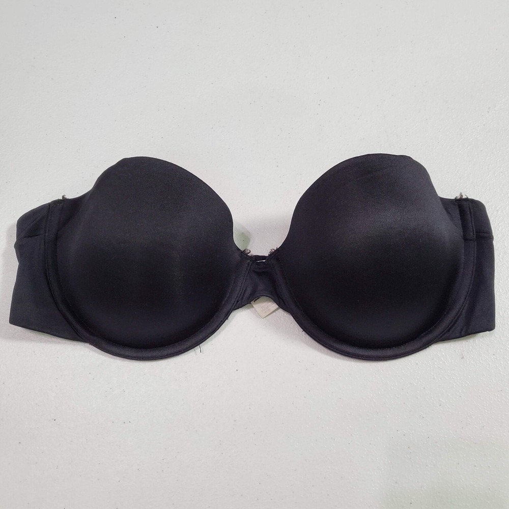 Maidenform Women Bra 34C Black‎ Underwire Lightly Lined NO STRAPS